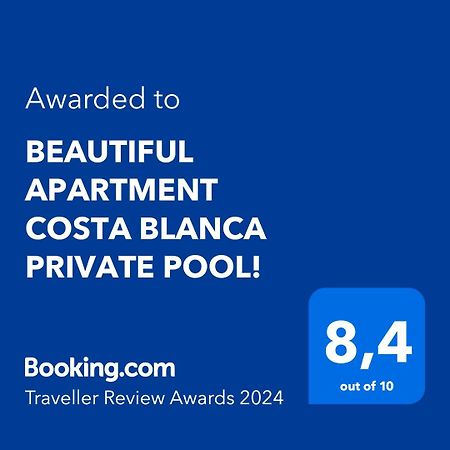 Beautiful Apartment Costa Blanca Private Pool! Oliva Eksteriør bilde